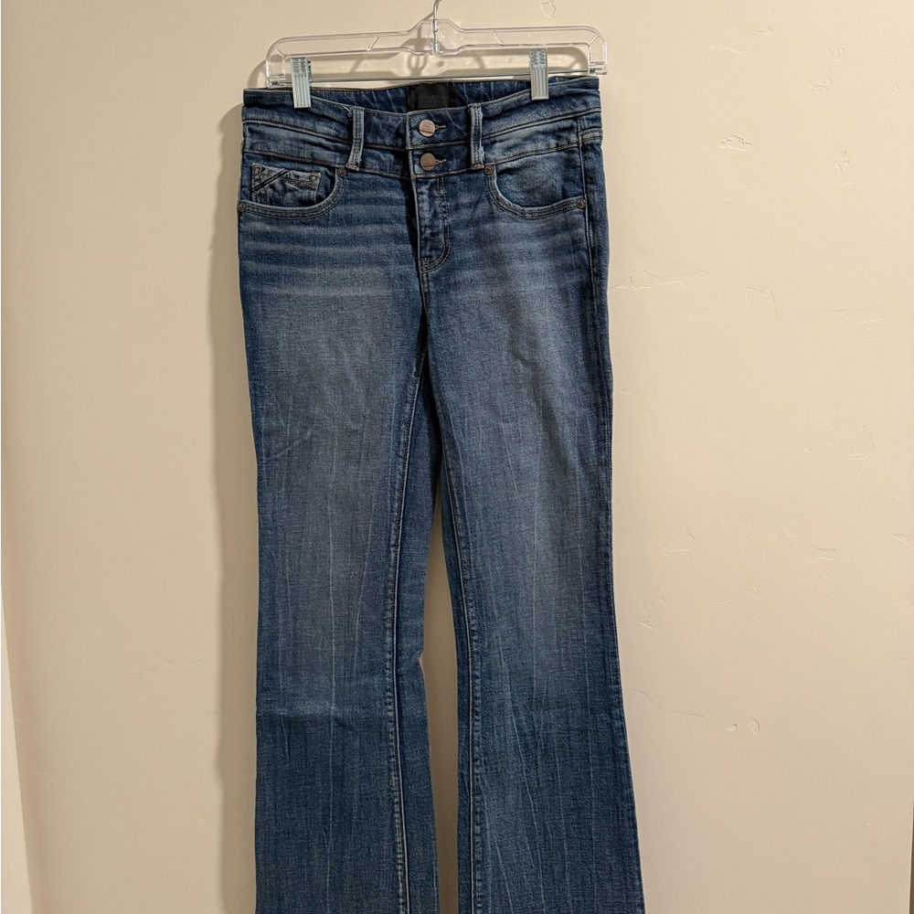 Buckle Dark Blue Flare Jeans